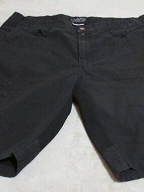 LAPG Men's Tactical Cargo Shorts - Size 38 Black (D)